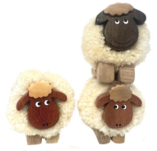 5501XL-SH :  Large Sheep Pom Pom Figurine (Pack Size 36) - Price Breaks Available
