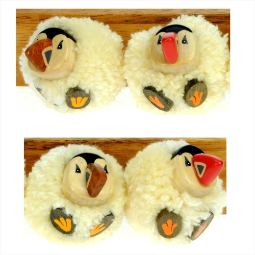 5043P-PF: Pom Pom Magnets - Puffin (Pack Size 72) Price Breaks Available